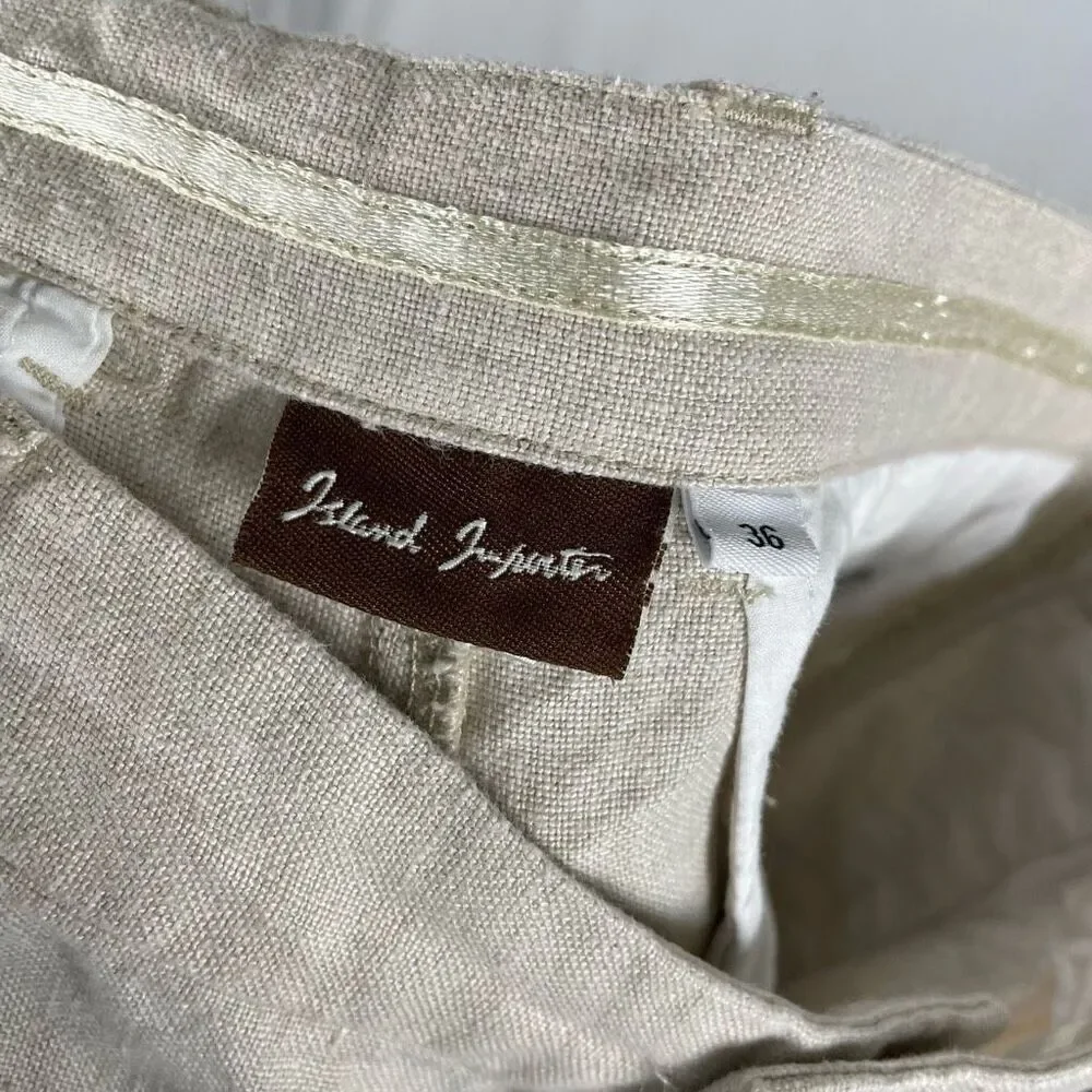 Vintage Island Jupiter 100% Linen High Rise Trouser - Mens 36